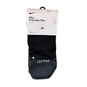 NWT Nike Everyday Max Dri-FIT Low-Cut No-Show Unisex Socks Multi-Pack - Black